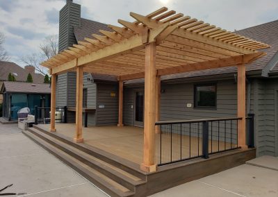composite deck and pergola build